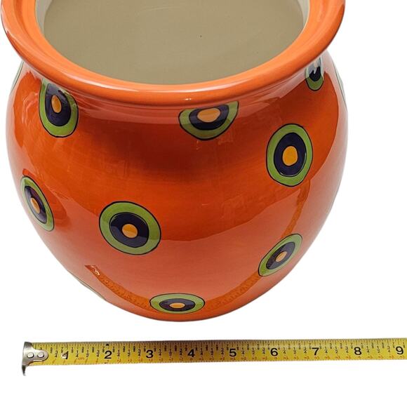 All U Can Handle Cookie Jar Cannister Dancing Dots Retro - Picture 11 of 11